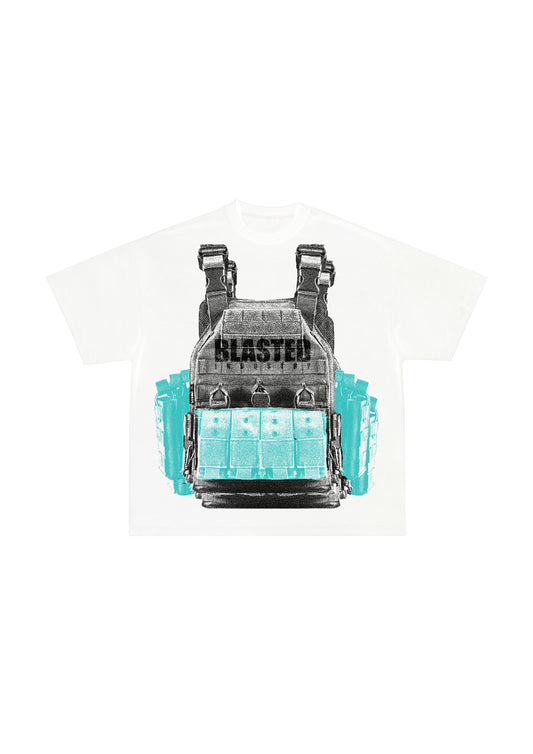 WHITE VEST OVERSIZE TEE